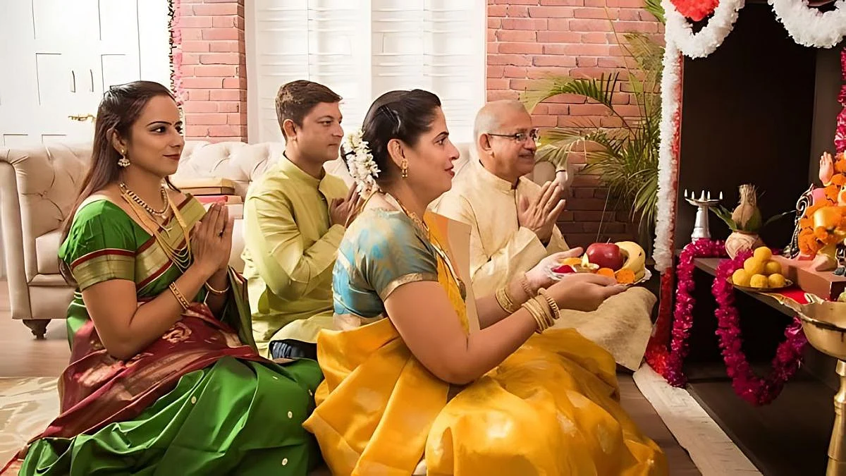 Ganesh pooja with family